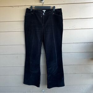 J. Jill Black Corduroy Wide Leg Pants - Size 14P